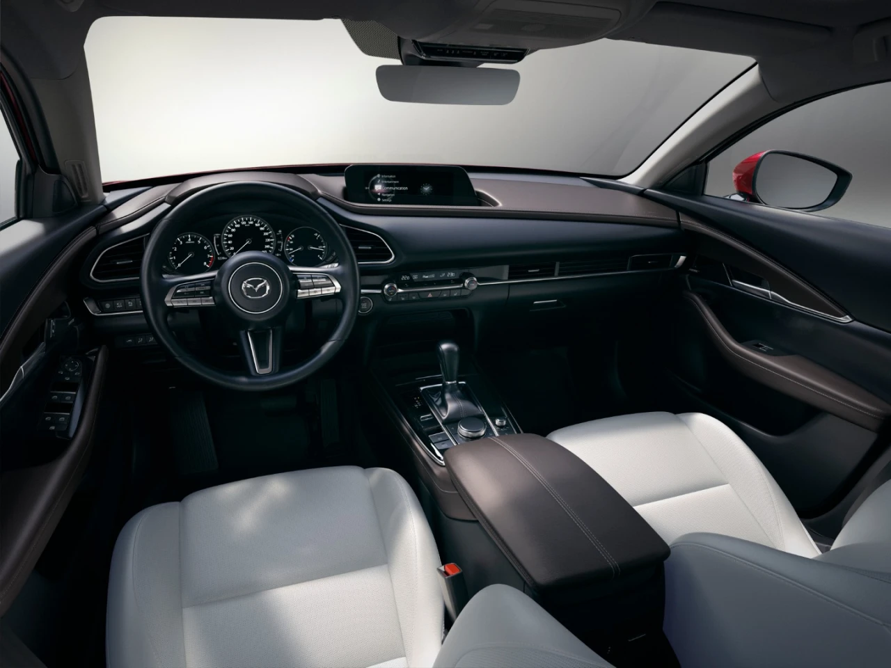 The interior of the Mazda CX-30 appears to be functionally very on par with the well-done interiors of Mazda’s current crop of crossover-SUVs