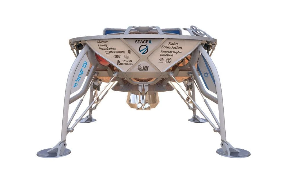 The Beresheet lander was originally developed for the Google Lunar XPrize competition