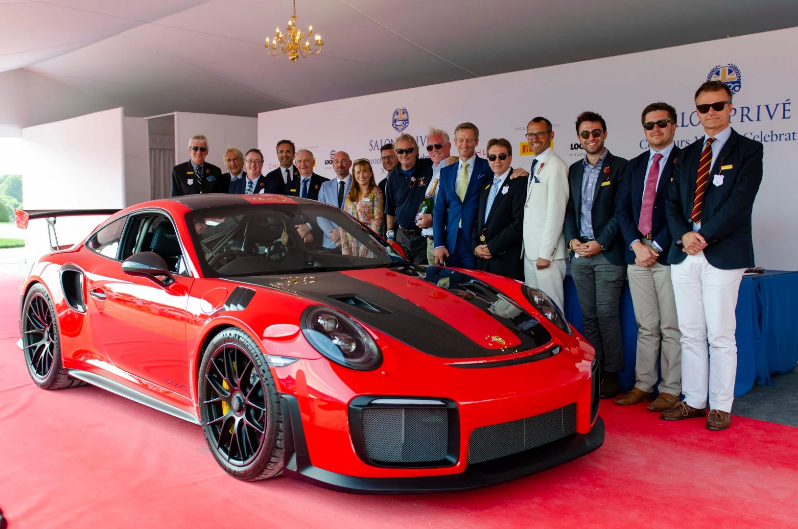 The people choice award at the 2018 Concours Masters Celebration of 70 Years of Porsche was won by this People's Choice: 2018 Porsche 911 (991.2) GT2 R