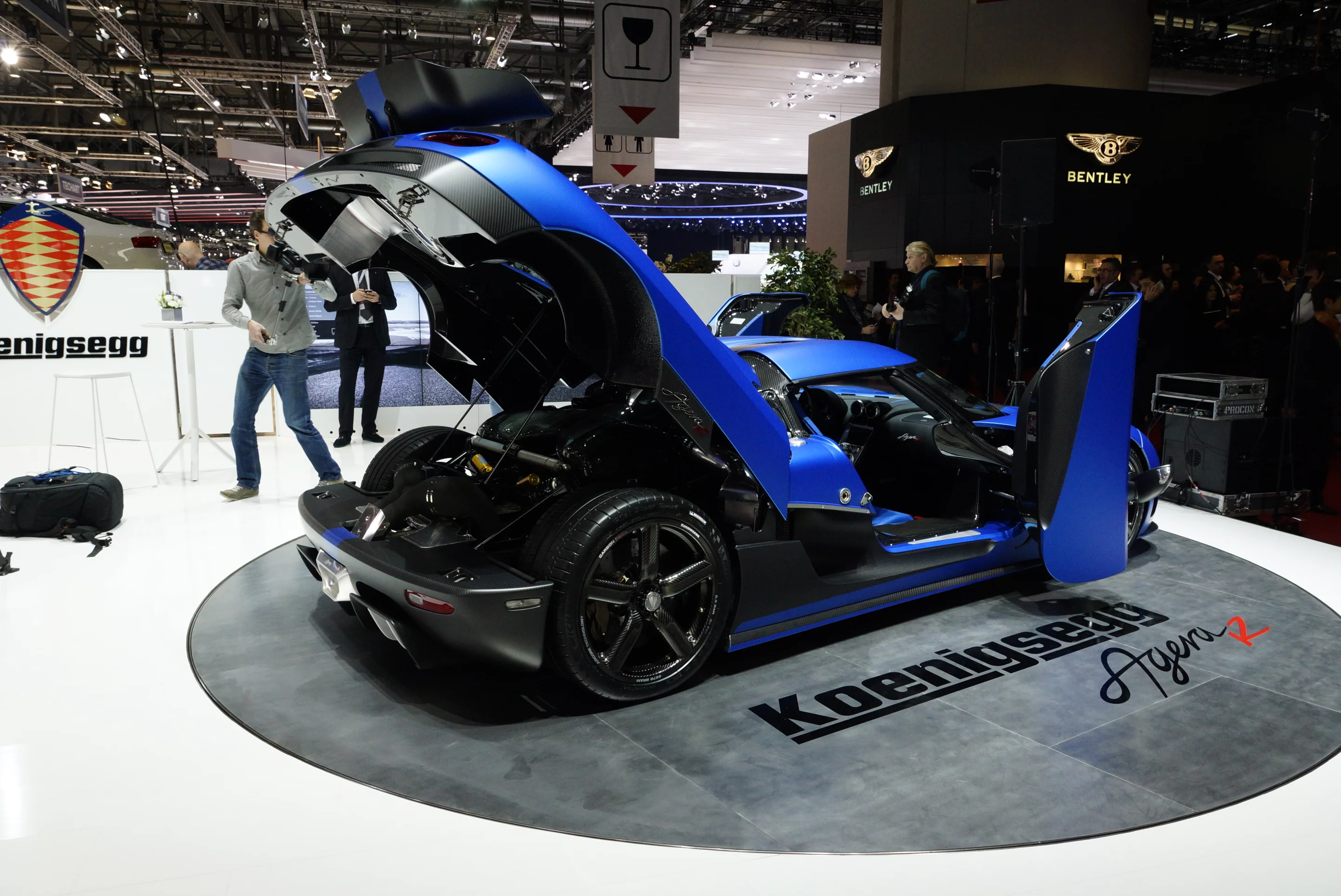 The Agera R on display at Geneva Auto Show 2012