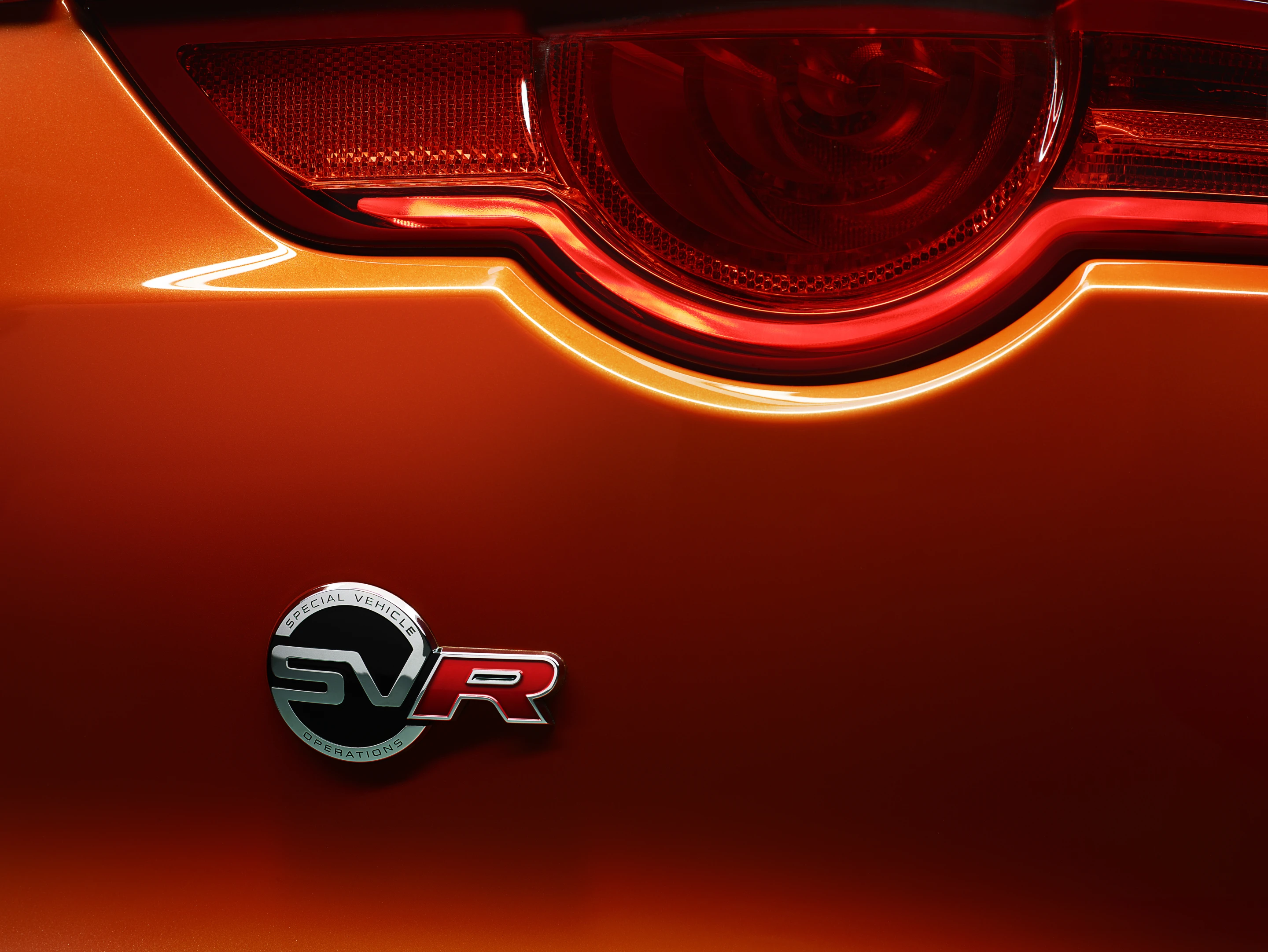 The Jaguar F-Type SVR badge