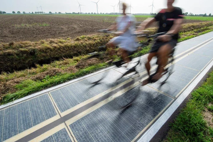The provinces of North Holland and North Brabant in the Netherlands are each looking to cycle paths as a way to generate renewable energy