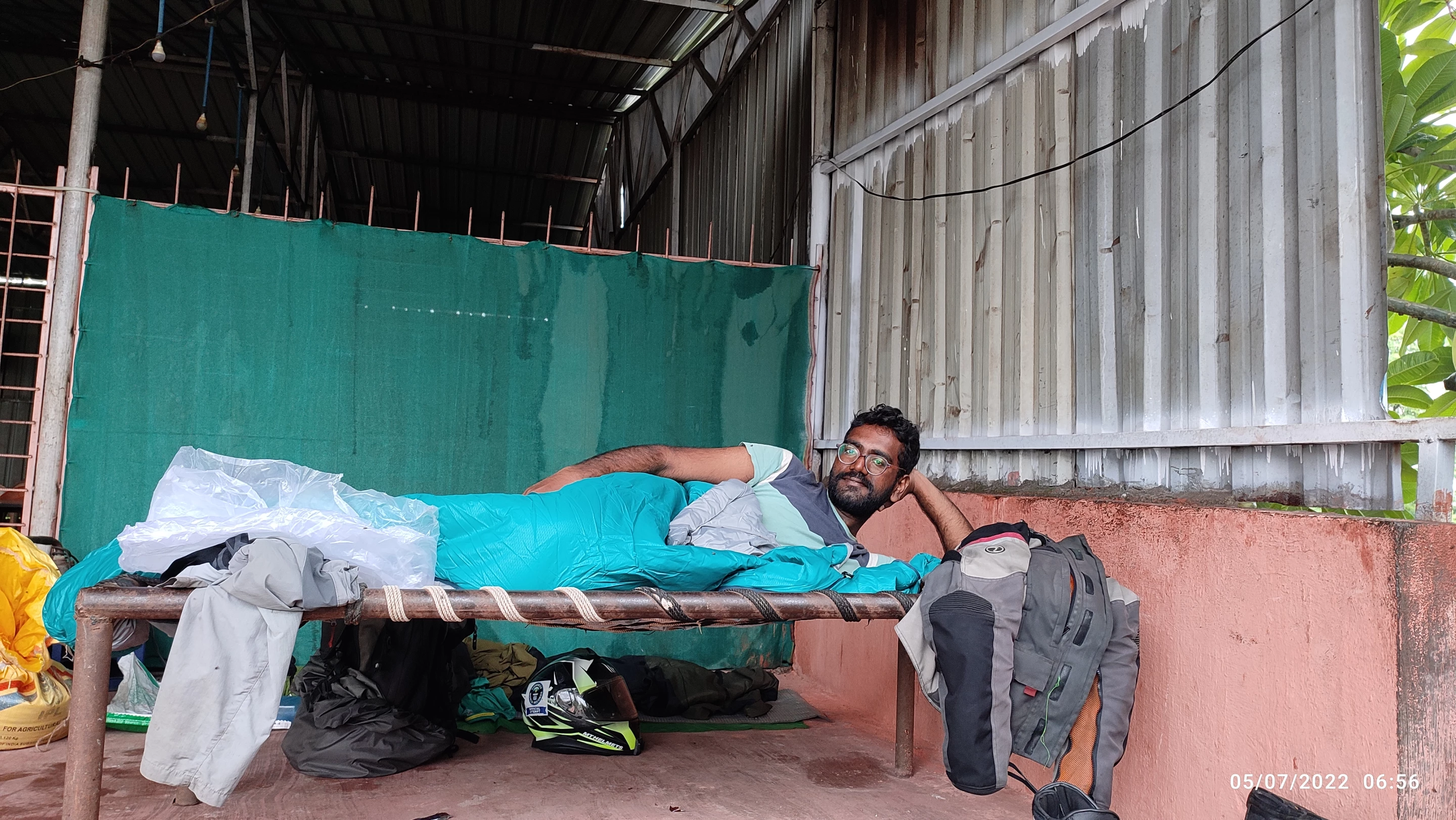 Venkata Karthik Tupili faced many challenges riding solo around India, including finding places to stay
