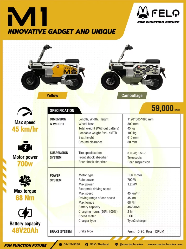 The Felotoo (Felo M1) brochure being handed out at the Bangkok International Motor Show