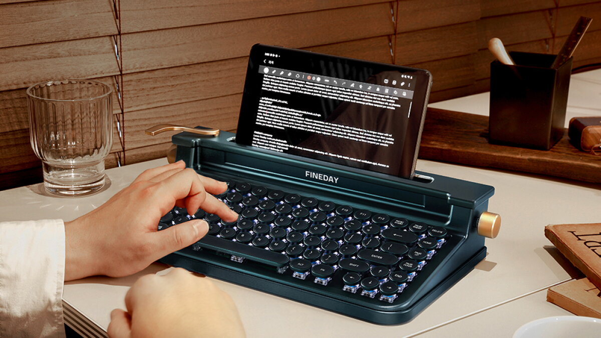 Retro-cool Fineday 3.0 Bluetooth keyboard brings back the clickety 
