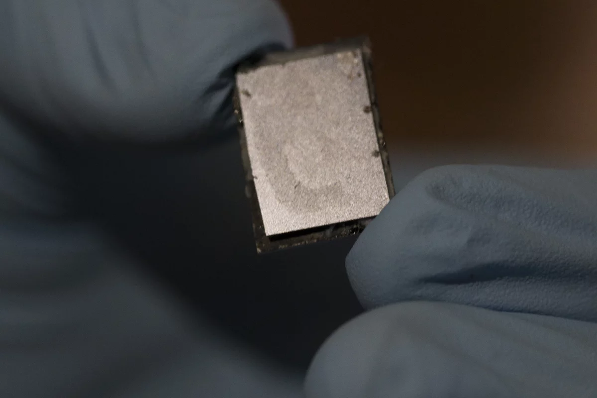 Structural supercapacitors could allow energy to be stored directly in structural materials, such as a phone's casing (Photo: Joe Howell / Vanderbilt)