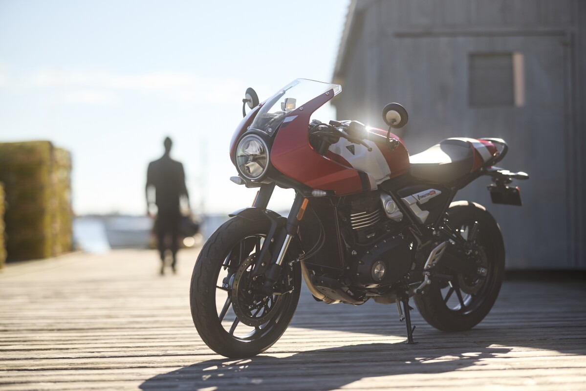 Triumph builds on small-bike success with Thruxton and Tracker 400