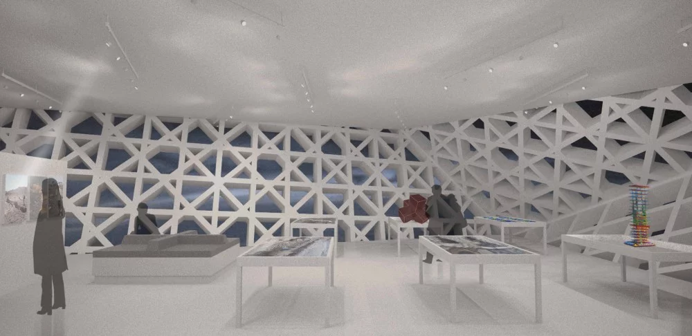 The OODA concept for the center includes an extensive research library (image: OODA)