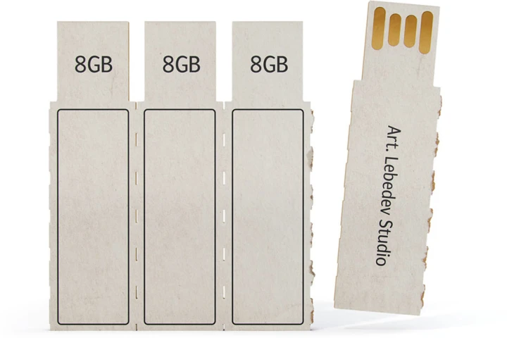 Flashkus disposable USB stick concept by Art. Lebedev