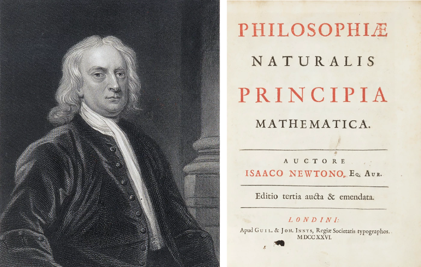 Philosophiæ Naturalis Principia Mathematica is the Latin title of Sir Isaac Newton's famous work on the laws of motion and universal gravitation. Often referred to as "the greatest work in the history of science", Newtonian physics was all we knew until roughly a century ago when Albert Einstein's theory of relativity advanced our understanding in one quantum leap. Einstein was a huge fan of Newton and once referred to Newton's theories as "perhaps the greatest intellectual stride that it has ever been granted to any man to make", so it was a privilege to be able to see Einstein's personal copy of Newton's book go to auction last week. This third edition of the work contained the Einstein bookplate, indicating that it was Einstein's personal copy and would have been repeatedly handled by the quintessential modern genius. If there was ever an object "touched by genius", this is it. It sold for $87,500, which is considerably cheaper than many of the Einstein letters and postcards which reach auction. Two geniuses for the price of one. A bargain!