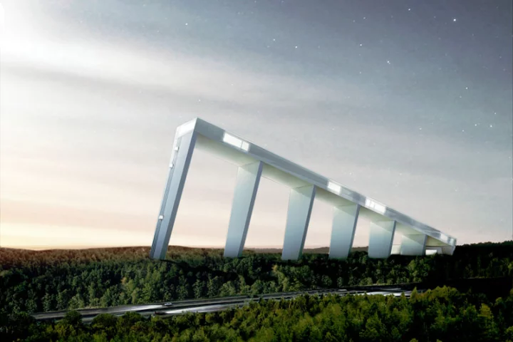 The spectacular Skipark 360 - set to be the largest indoor ski resort in the world (image from skipark360)