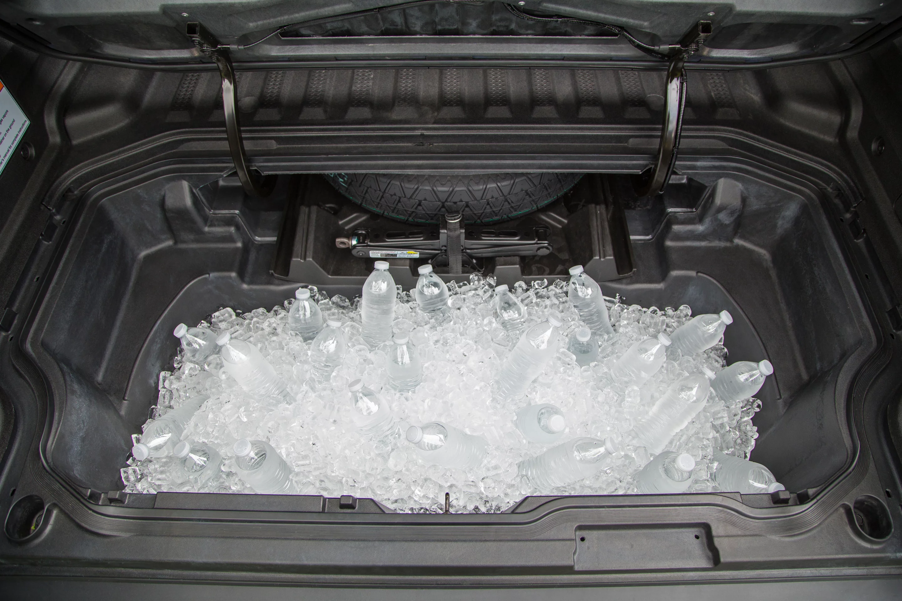 The versatile and watertight (with drain plugs) under-bed storage compartment in the Honda Ridgeline is exceptionally useful