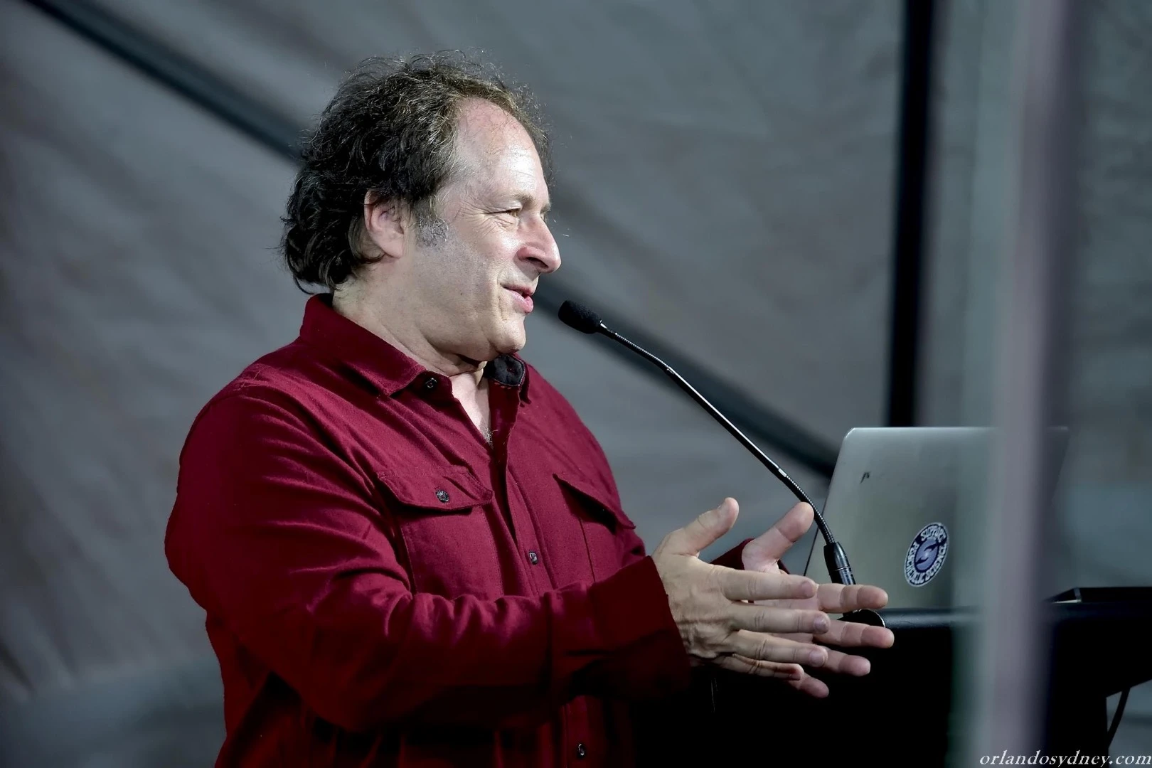 Doblin presenting his latest research at the 2017 Entheogenesis Australis Psychedelic Symposium
