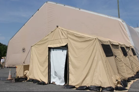 Personnel decontamination station ensures a controlled entry and exit into the operations area.