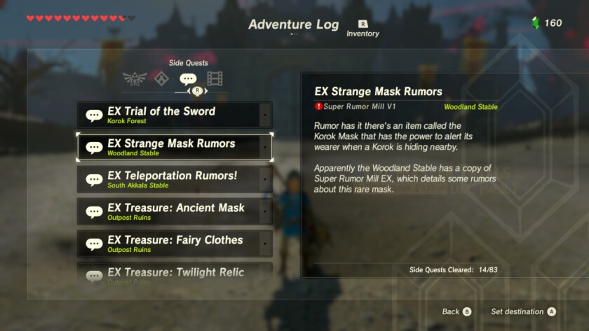 The quest description.