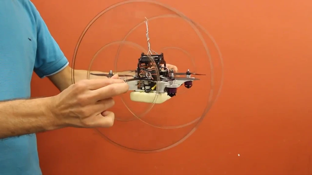 The HyTAQ's cylindrical cage can roll over various types of terrain