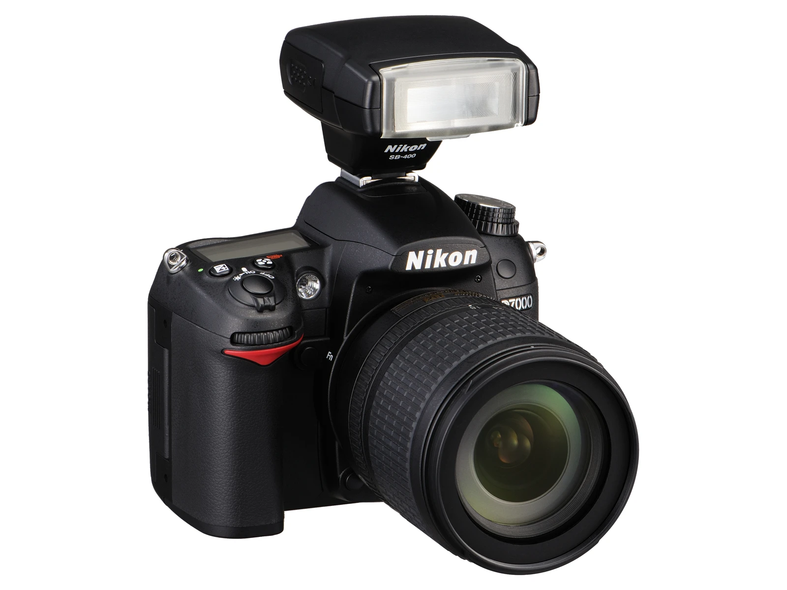 The D7000 with flash module