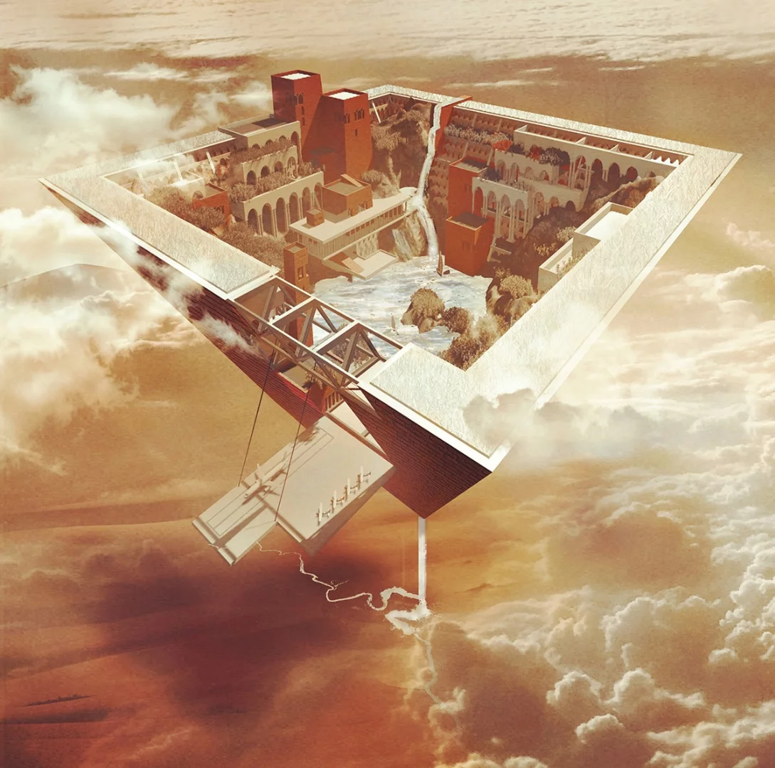 Floating Egyptian City, by Tao Qiyang, Wang Kun, Chen Ruihua and Sun Yunjuan, would float above the desert and collect and produce its own water