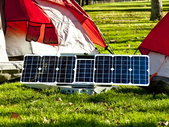 The SunSocket can power small devices indefinitely in strong sunlight