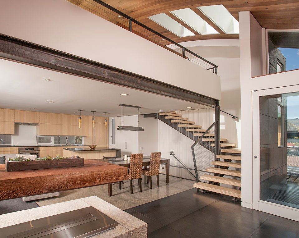 Houseboat H looks surprisingly spacious inside for a houseboat