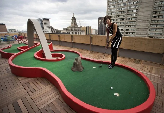 Google Toronto features a rooftop mini golf course (Photo: Itay Sikolski)