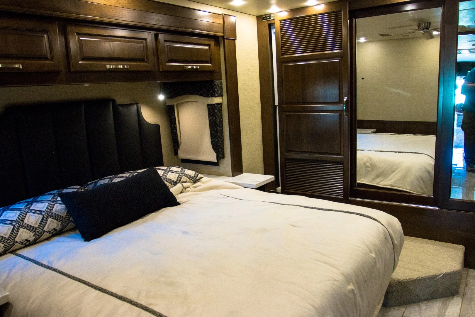 Bedroom section of the Entegra Insignia