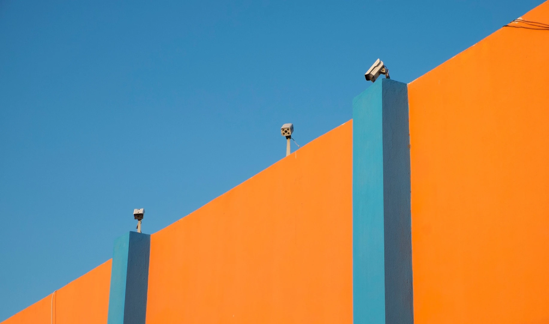 Arthur Ruiz's striking submission of roof-mounted CCTV cameras brings to mind artist Banksy's work on surveillance
