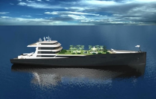 The WallyIsland 325-foot gigayacht