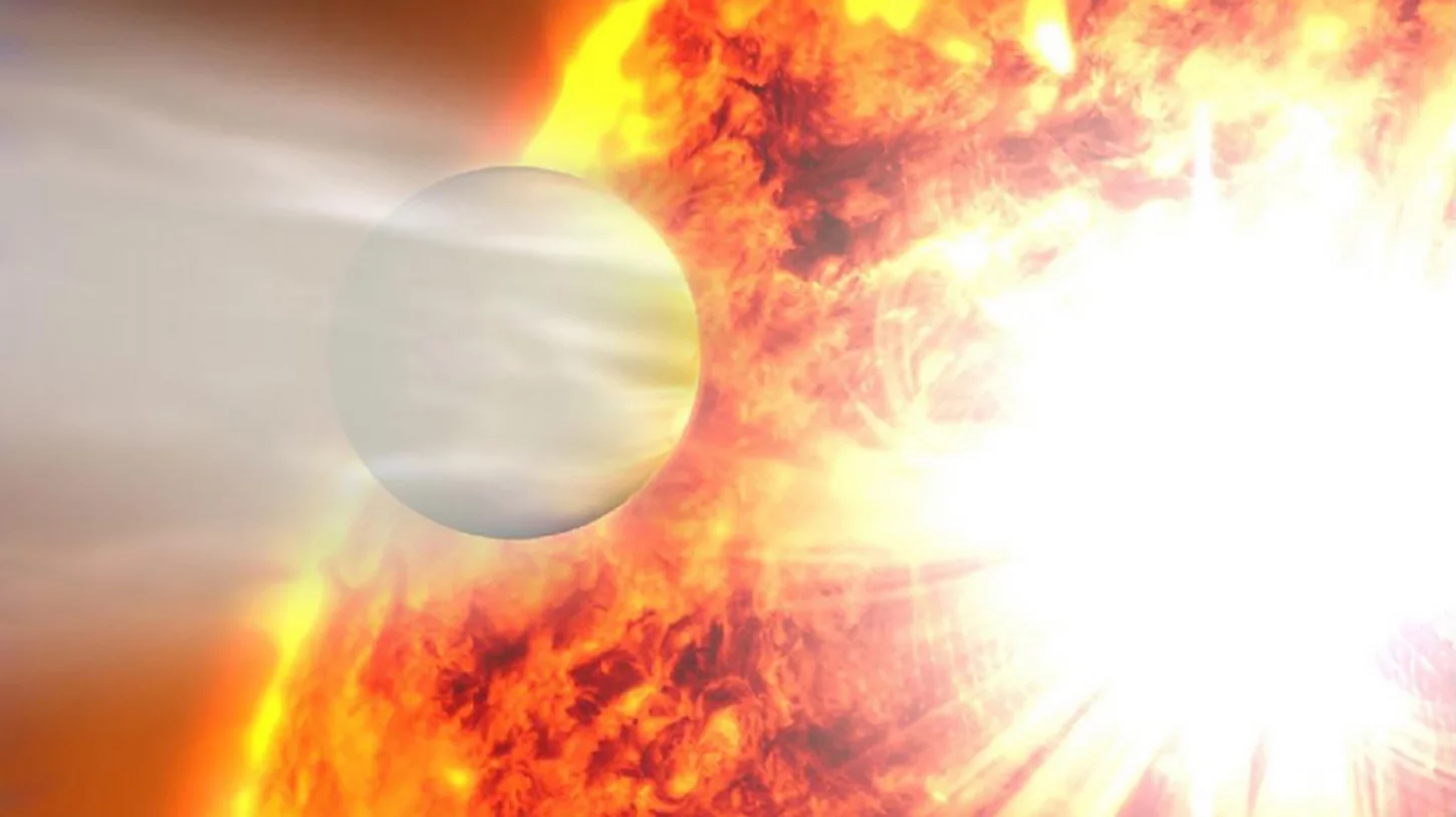 An artist's impression of HD 20782, the orbit of which is extremely eccentric, being more like that of a comet than most planets