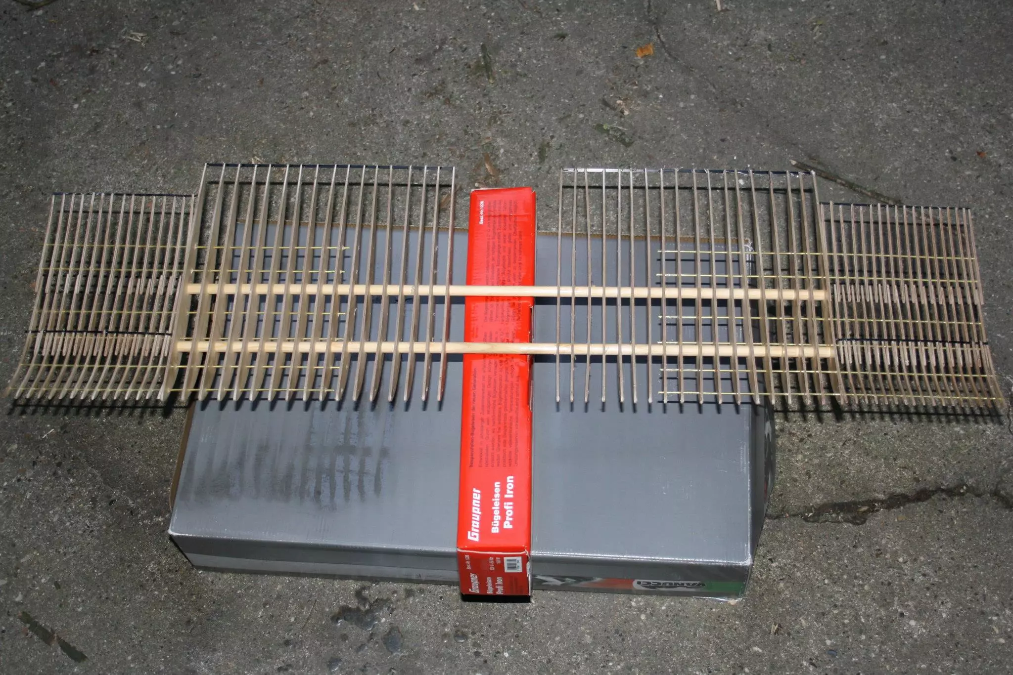 Framework undergoing painting