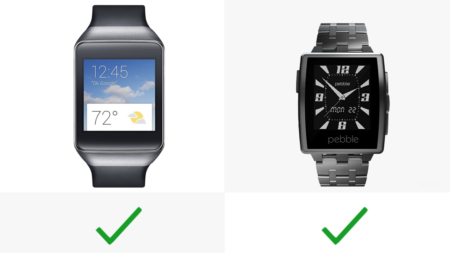 Both watches have always-on displays