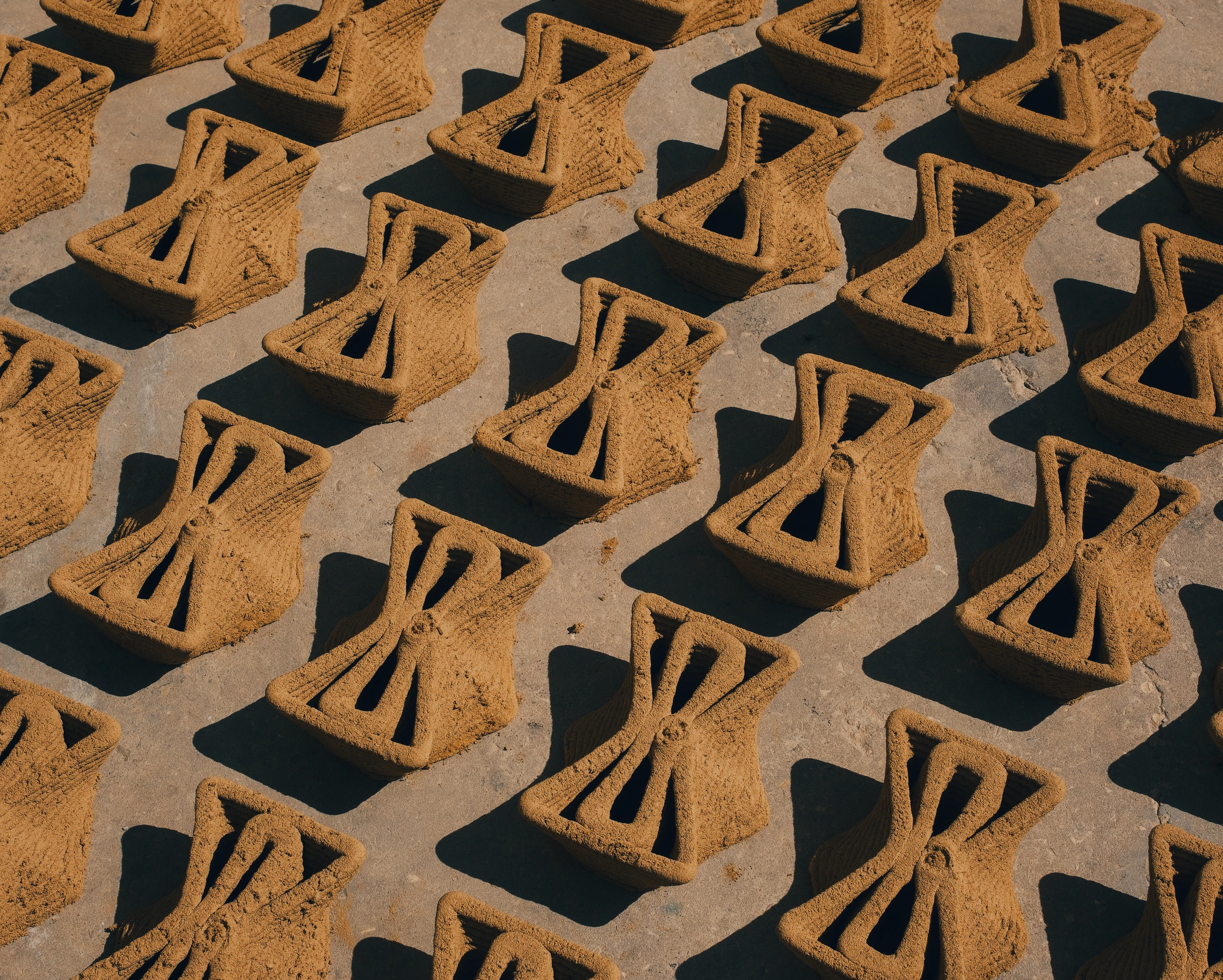 At first glance, TreeSoil looks like a sculptural cluster of interlocking earthen blocks