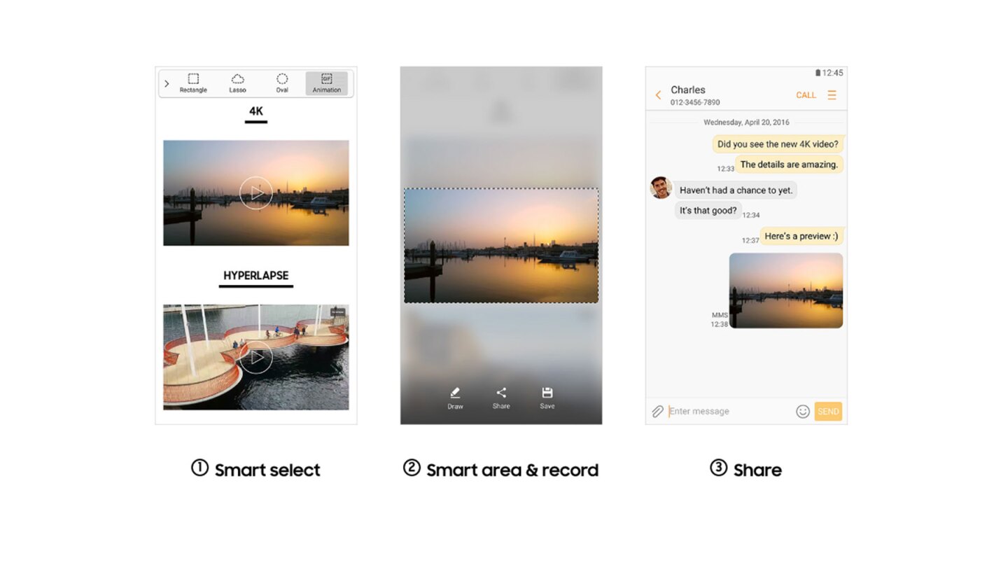 Steps to making a GIF on the Galaxy Note 7