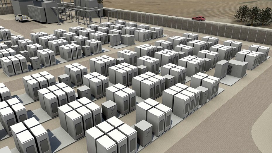 The Tesla energy storage system for utilities can be scaled to over 10 MWh