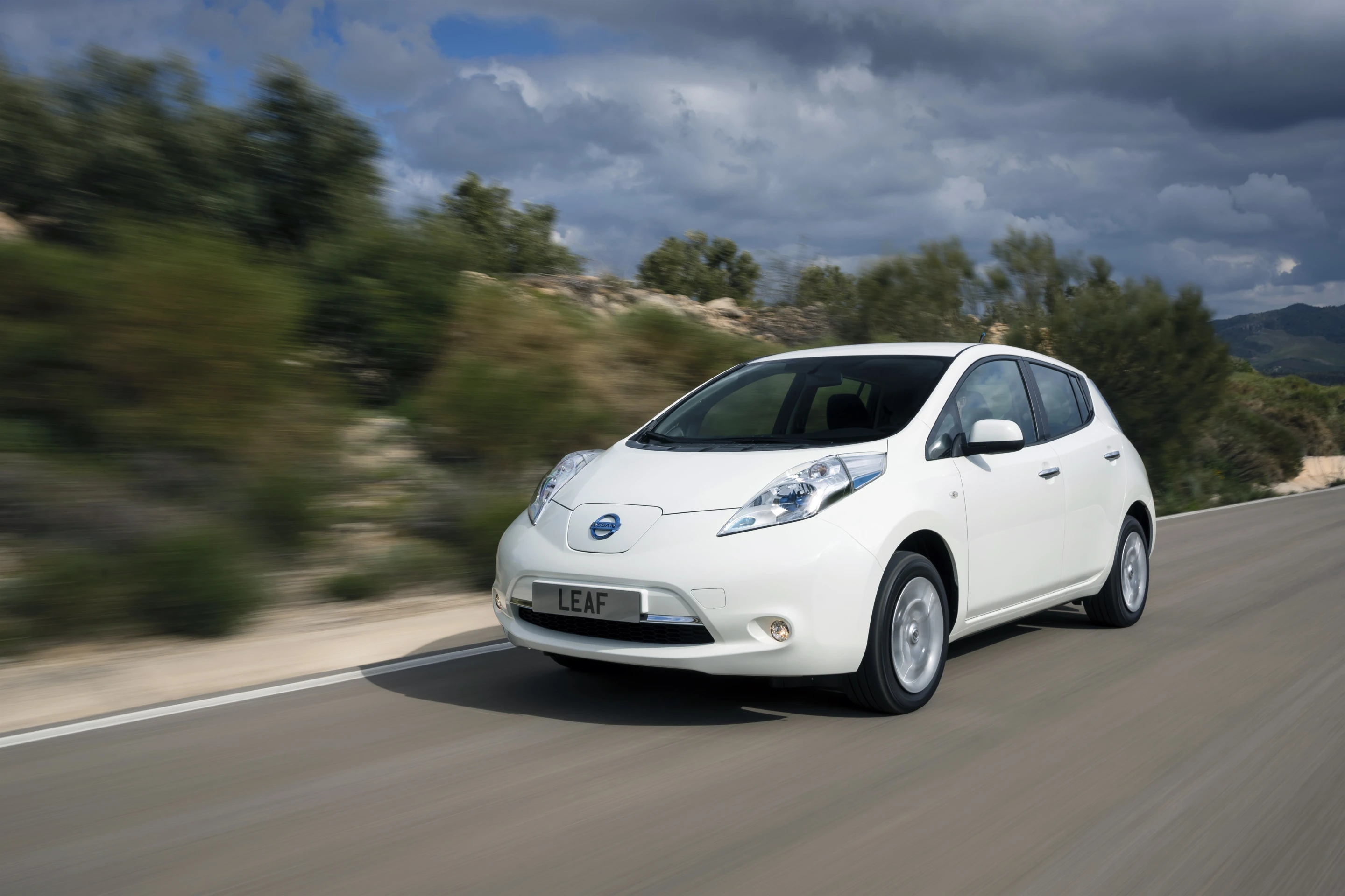 Nissan's production electric car, the LEAF, claims a range of 170 km