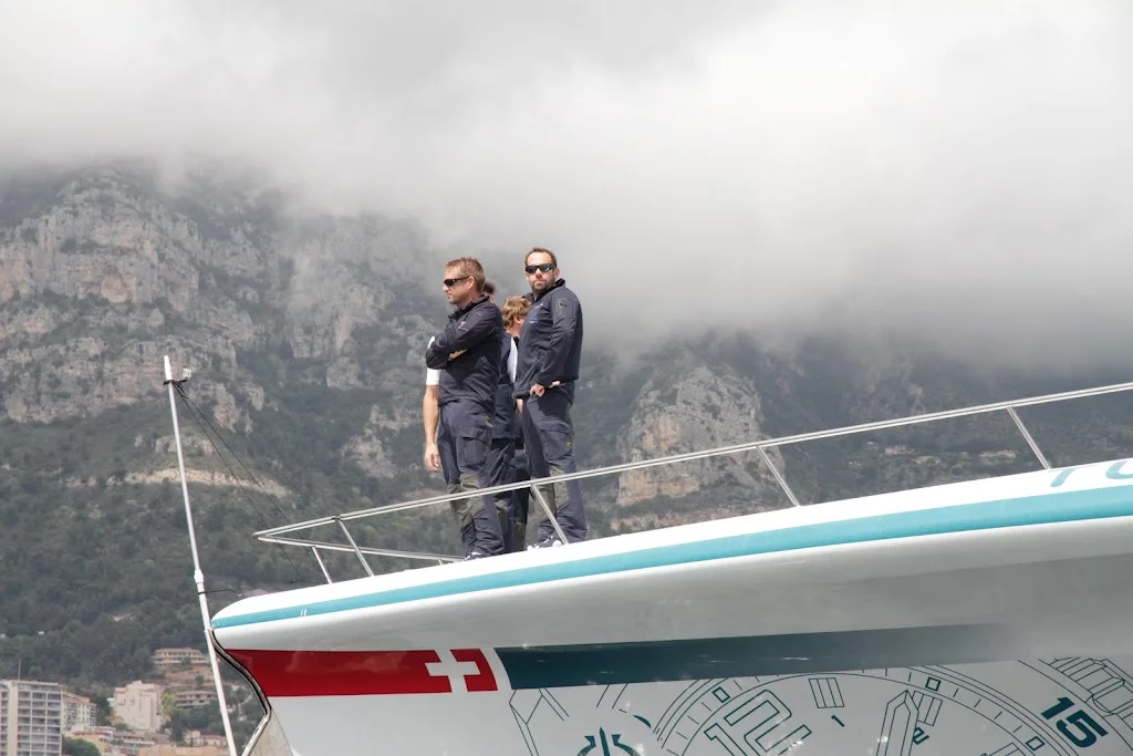 The TURANOR PlanetSolar, as it enters Monaco's Hercule Harbor