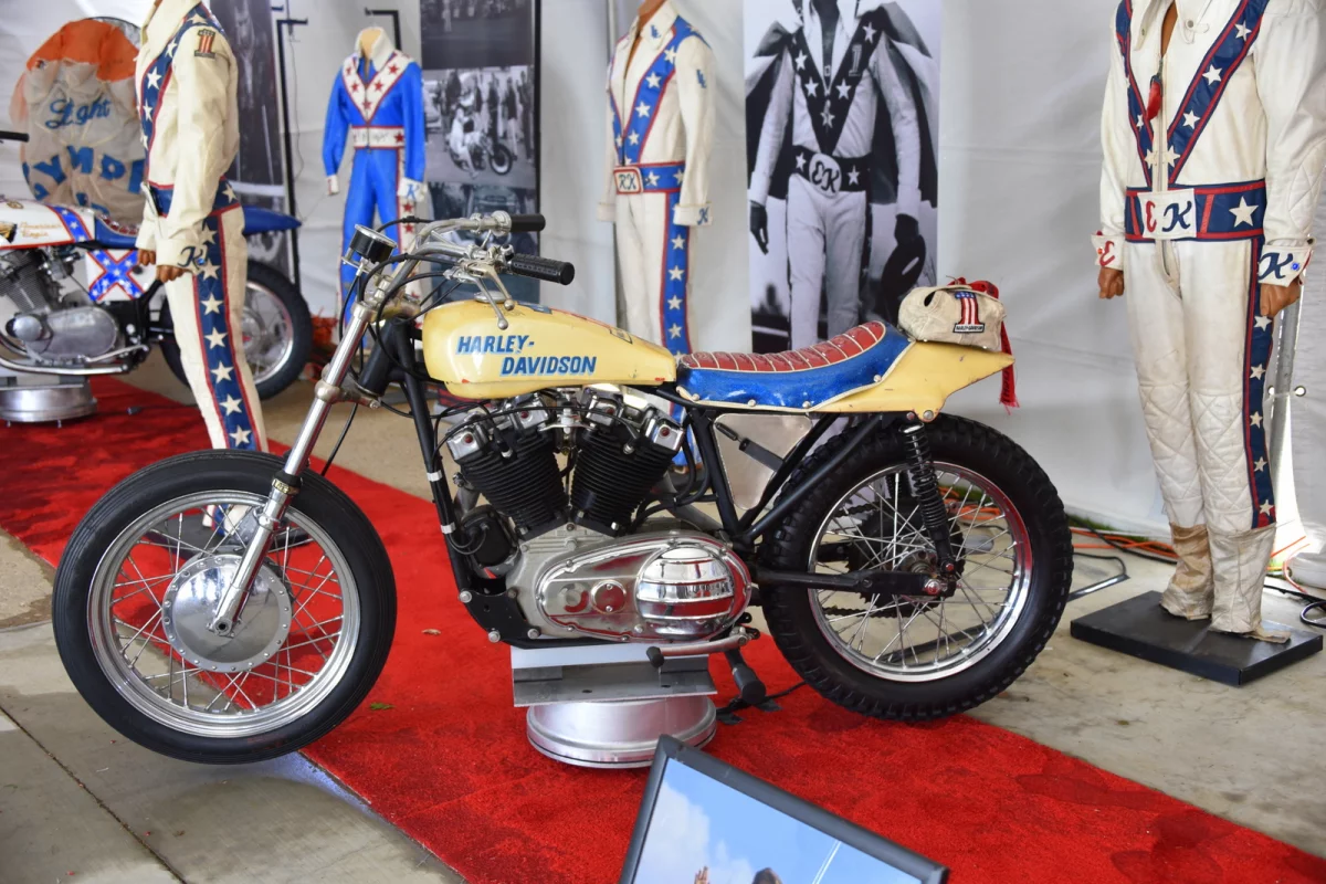 One of the series of Harley-Davidson jump bikes Knievel used over the years (Photo: Vicki Smith/Gizmag.com)