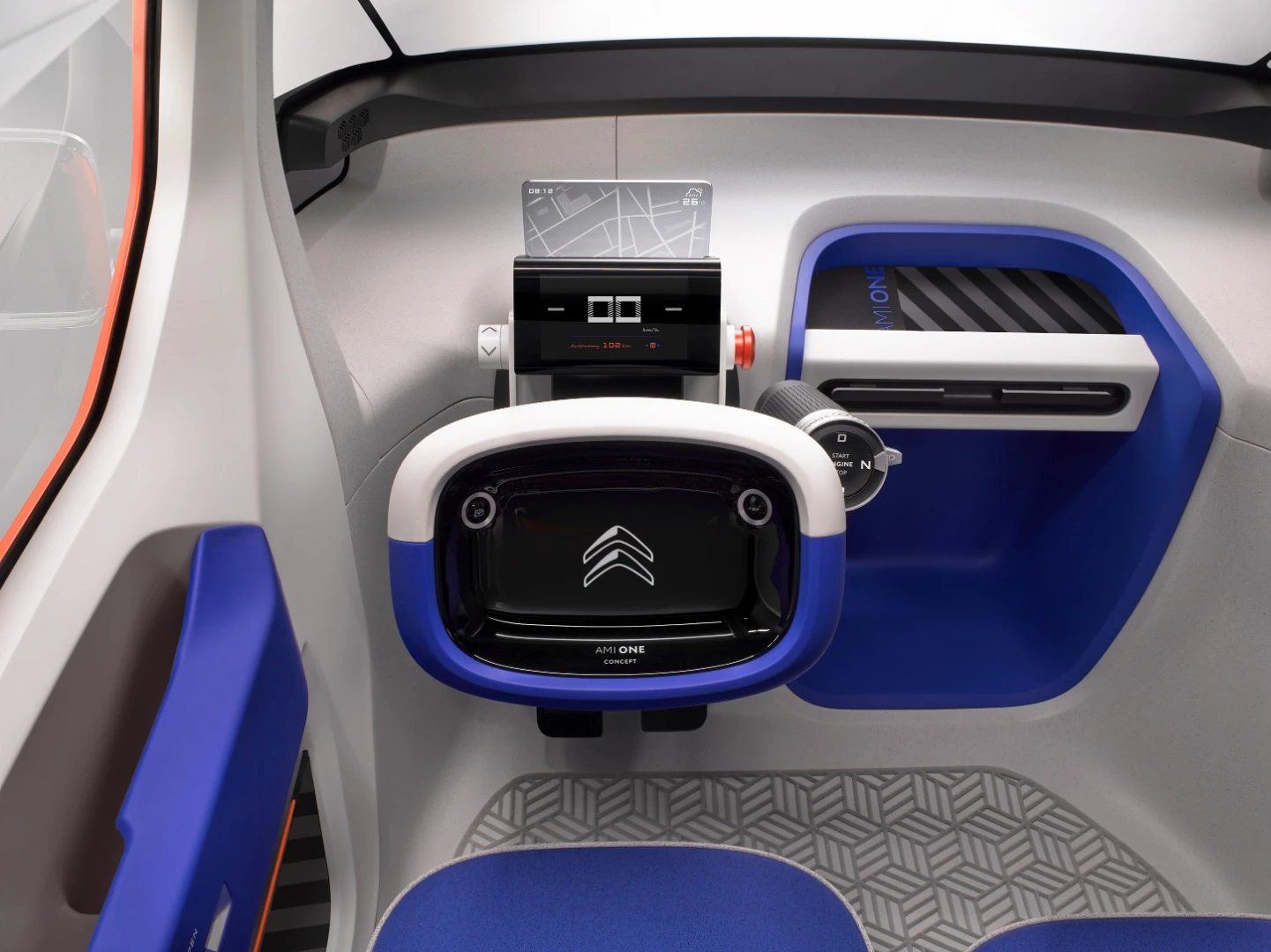 A look inside the Ami One concept by Citroën