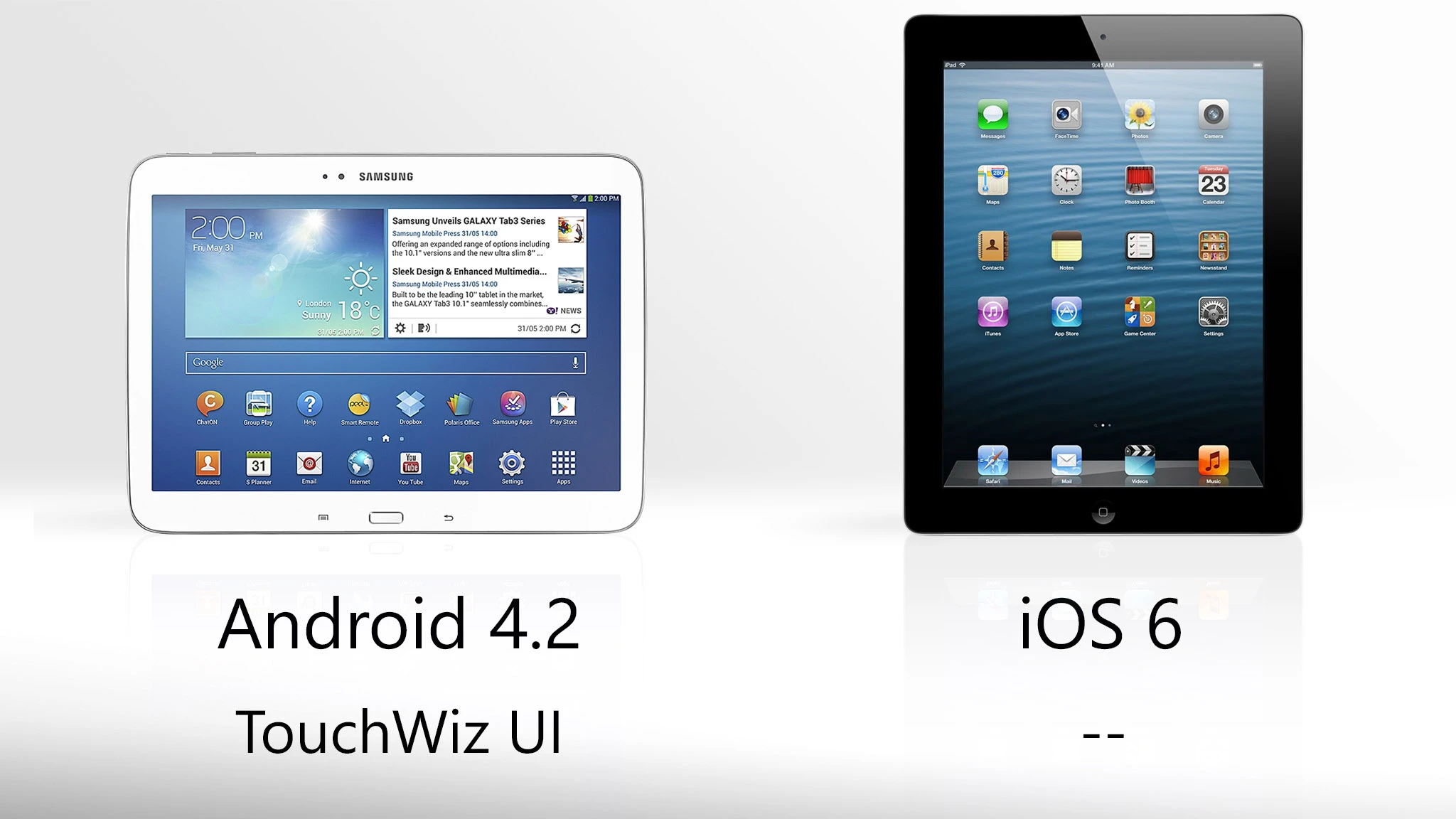 At least the Galaxy Tab runs the latest version of Android