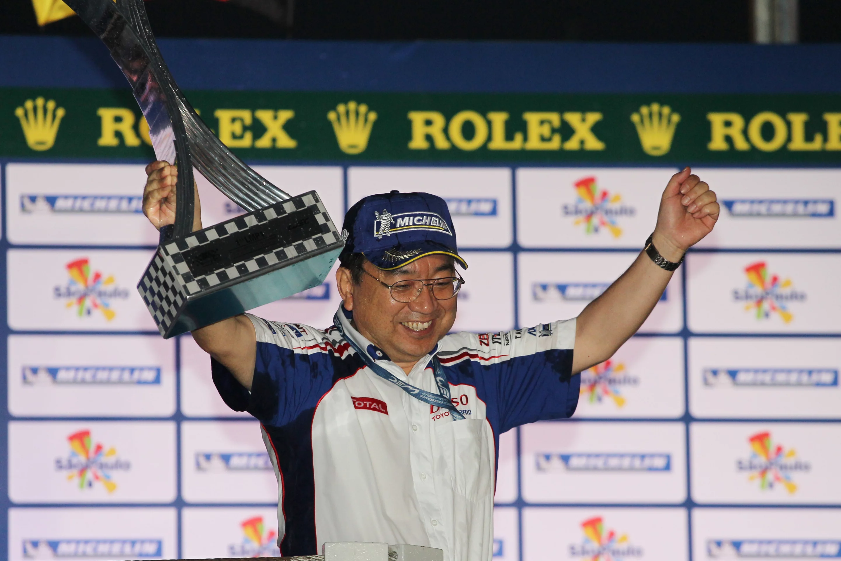 Victory was sweet for the Toyota team, and much earlier than expected