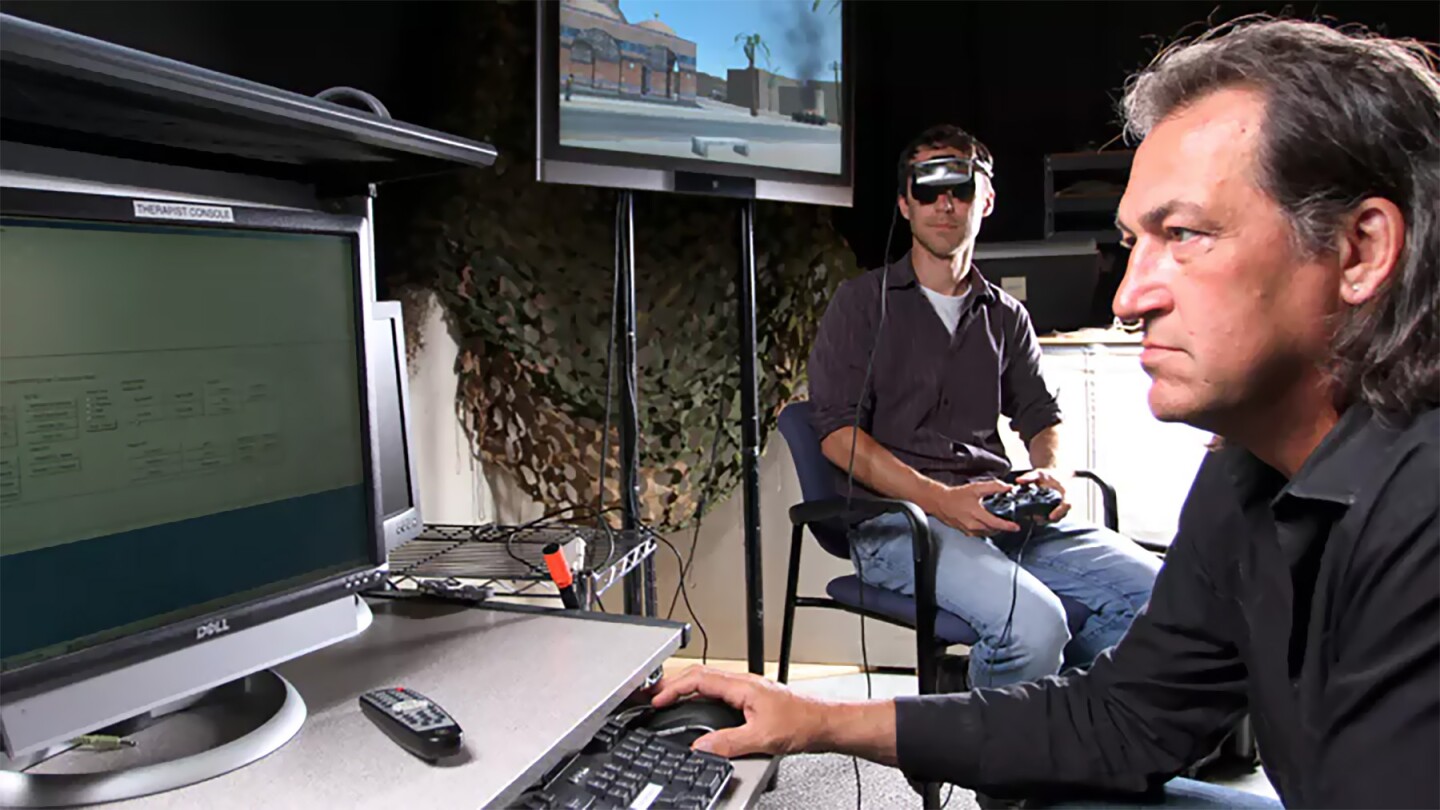 Bravemind is one example of a proprietary virtual reality app for treating soldiers with PTSD