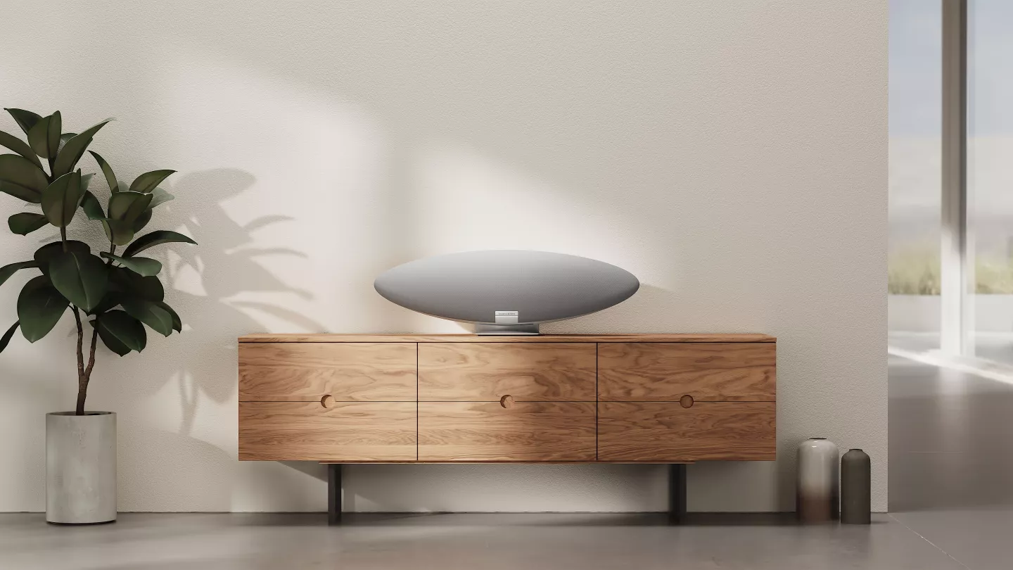 Audio can be played from a paired Bluetooth device, AirPlay 2 and Spotify Connect are available, and a companion mobile app gives access to popular streaming services like Deezer and Tidal