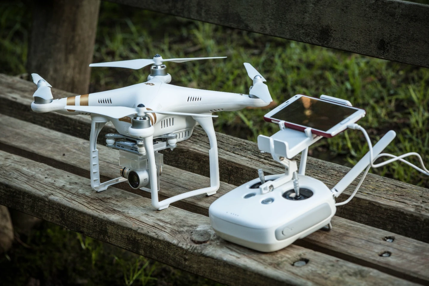 DJI's Phantom 3 Professional - the clear leader in the all-in-one camera drone segment, with daylight second