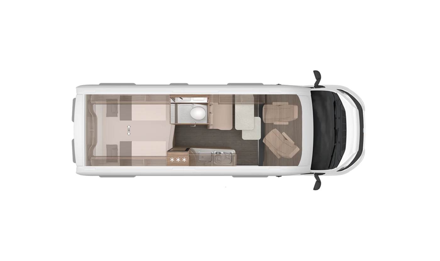 Knaus Boxlife 630 ME day floor plan