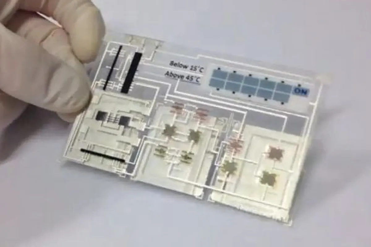 The functioning Smart Sensor Label prototype