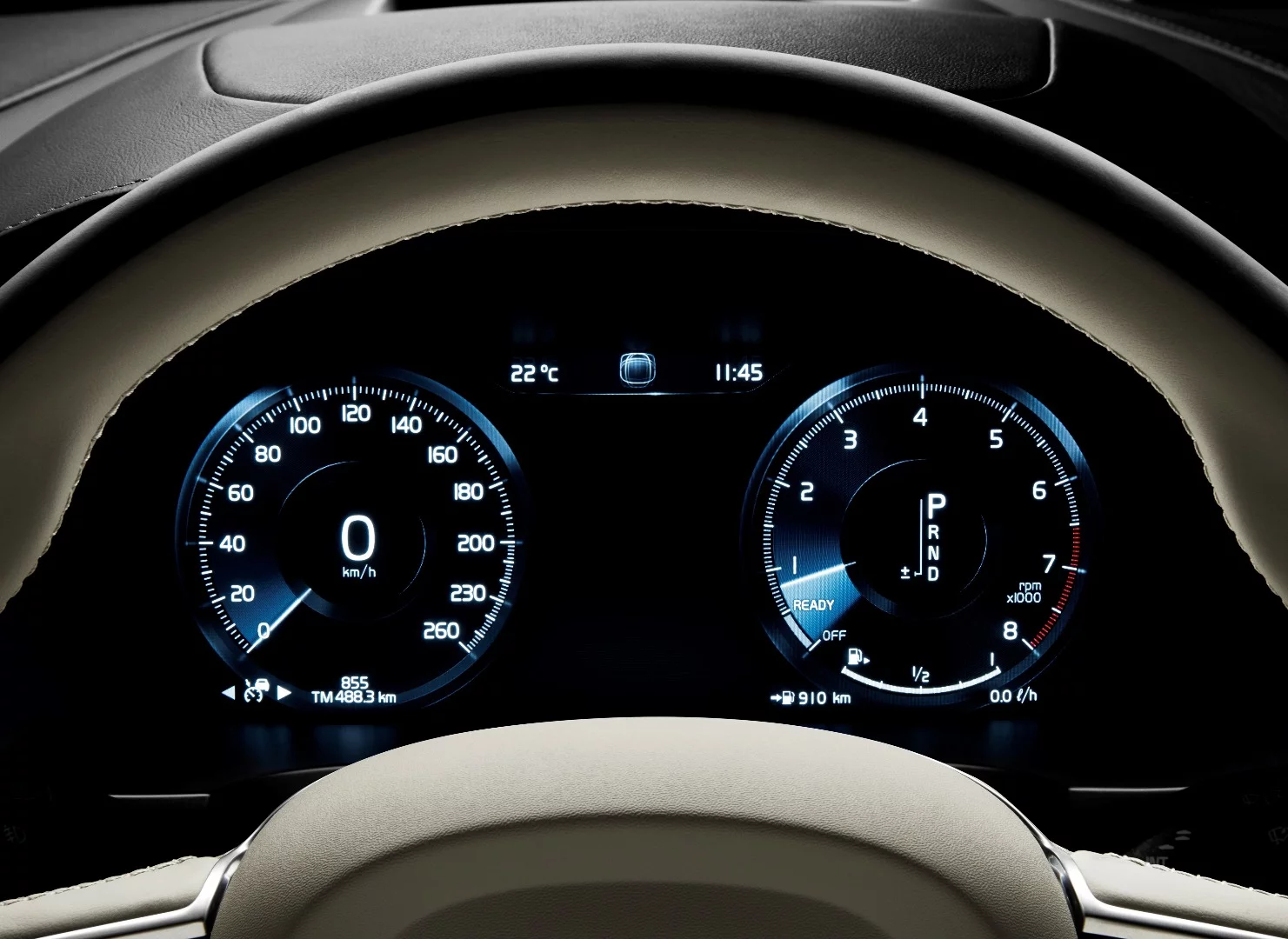 Digital instruments are designed to give the driver clear, quick info about what's going on
