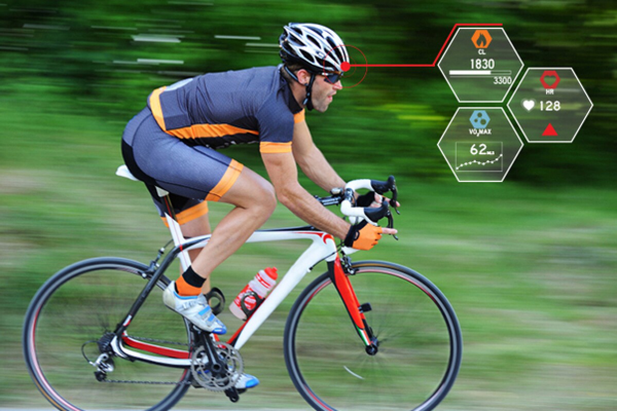 SMART bike helmet monitors its wearer's heart rate