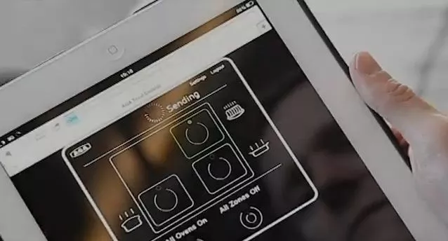 The AGA iTotal Control Cooker's remote user interface
