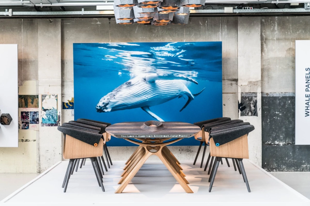 Plastic Whale's latest venture transforms waste plastic into high-end office furniture