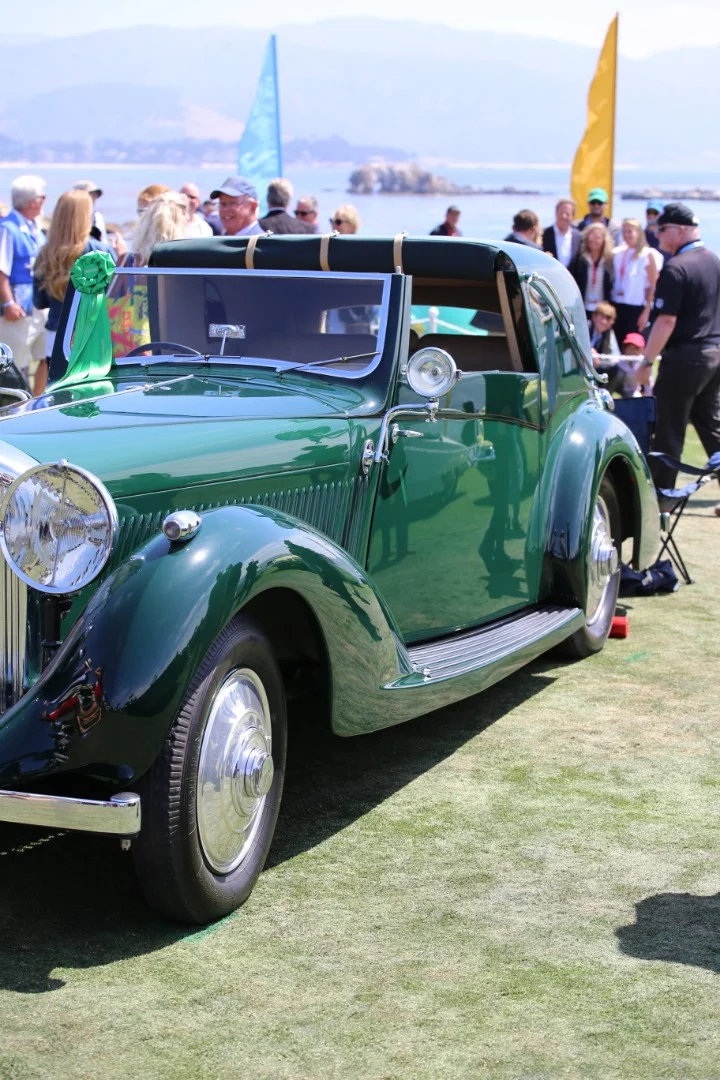 1938 Bentley 4 14 Litre Gurney Nutting Sedance Coupe featuring early era targa roof detail